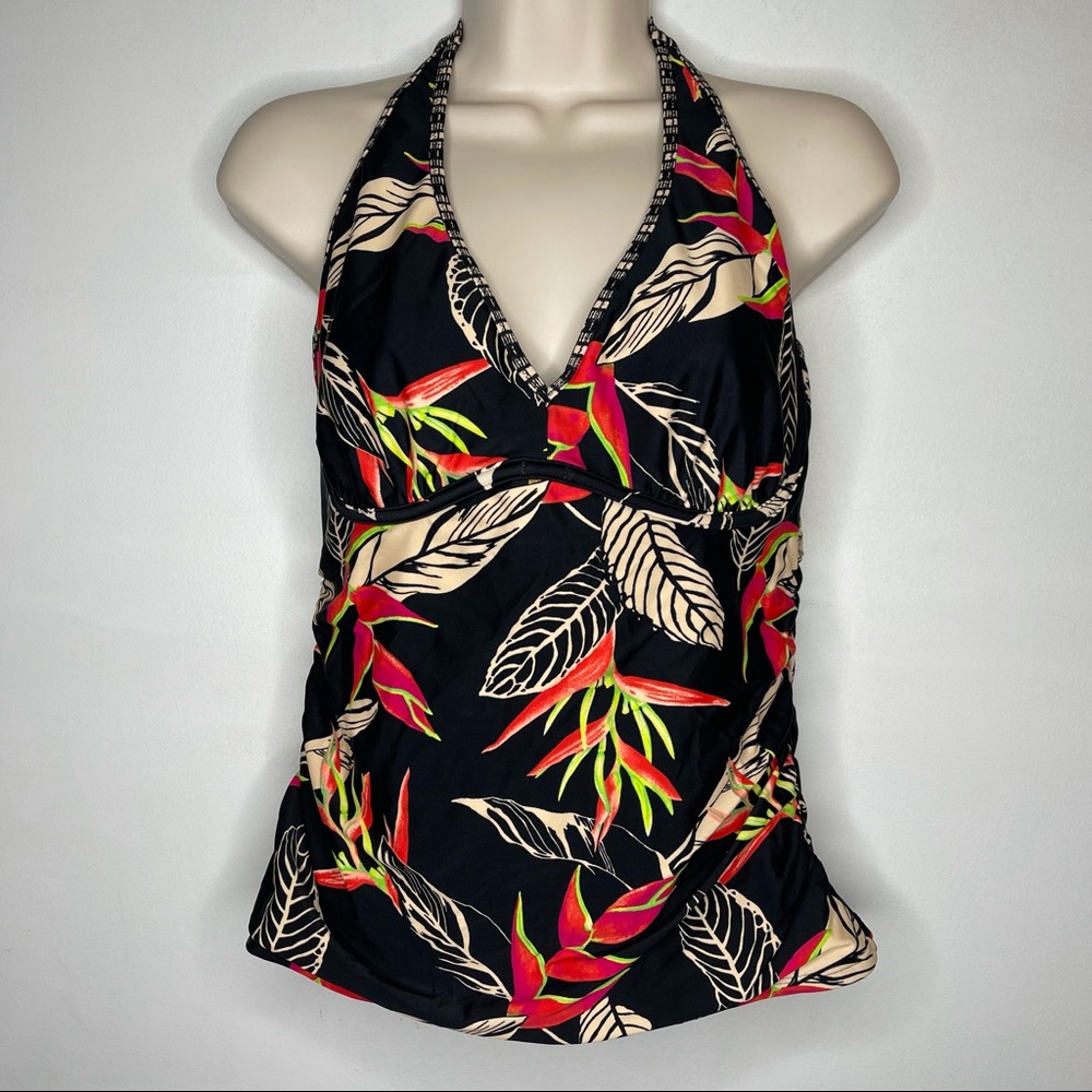 Athleta Floral Halter Tankini NWOT